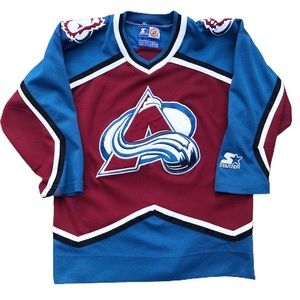 Vintage Starter Colorado Avalanche Hockey Jersey